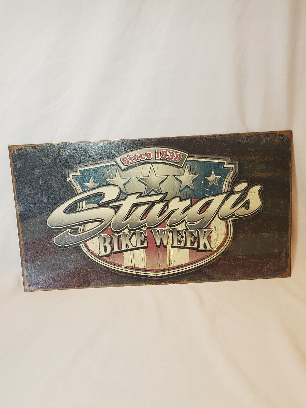 Sturgis Bike Week Since 1938 Vtg 2006 Distressed Metal Sign Deserate Enterprises